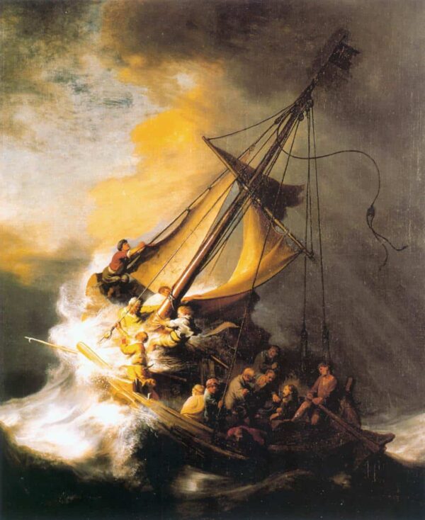 Christ In The Storm On The Sea Of Galilee Rembrandt