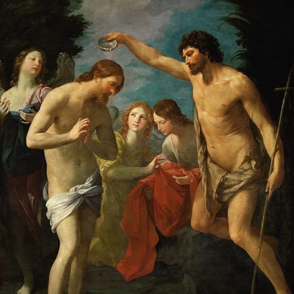 The Baptism Of Christ Guido Reni