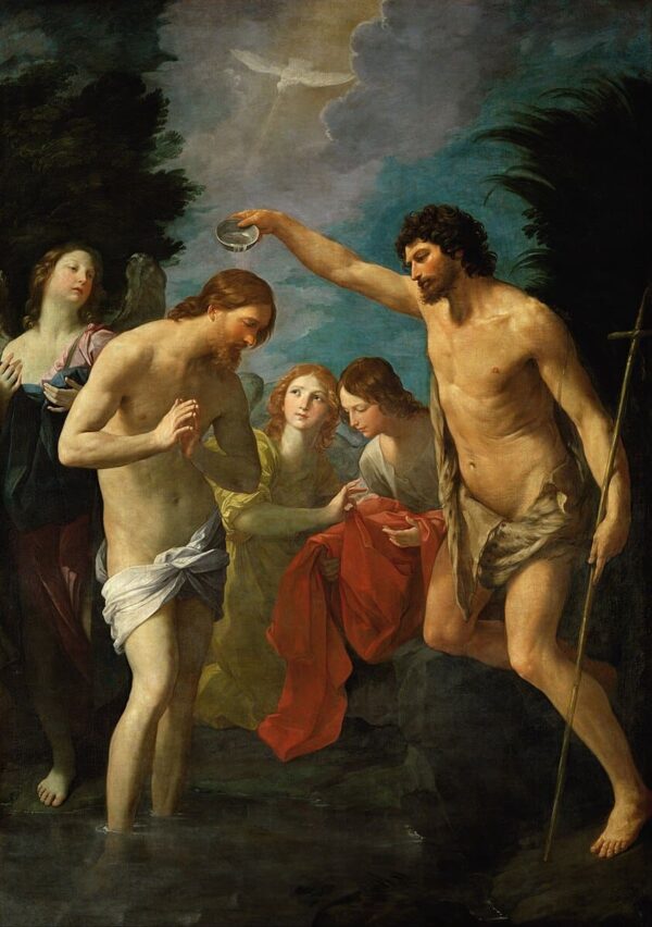 The Baptism Of Christ Guido Reni