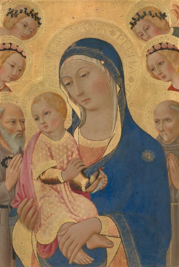 Madonna And Child With Saint Jerome, Saint Bernardino, And Angels 1939.1.274 (1)